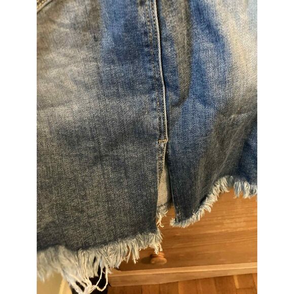 Risen | NWT Skirtall Jumper Overall Dress in Medium blue wash | Large - Picture 8 of 8